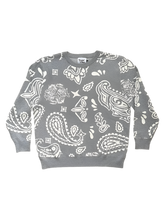 Load image into Gallery viewer, Grey Paisley Knit