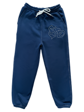 Load image into Gallery viewer, Navy Contrast Joggers