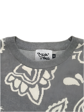 Load image into Gallery viewer, Grey Paisley Knit