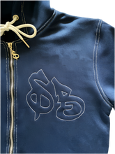 Load image into Gallery viewer, Navy Contrast Hoodie