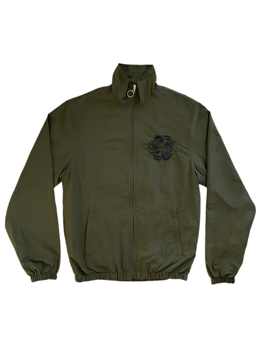 Olive Flight Suit Track Top