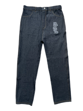 Load image into Gallery viewer, Navy Scriptdragon Denim
