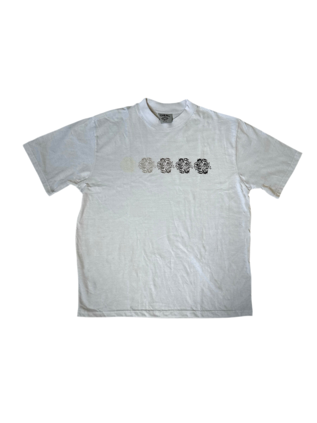 SAMPLE WHITE GRADIENT LOGO TEE