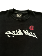 Load image into Gallery viewer, Black Script Waffle Longsleeve

