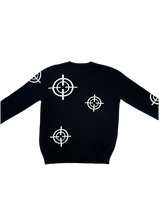 Load image into Gallery viewer, Black Crosshair Knit
