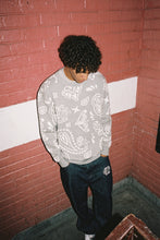 Load image into Gallery viewer, Grey Paisley Knit
