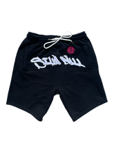 Load image into Gallery viewer, BLACK SCRIPT LOGO SHORTS
