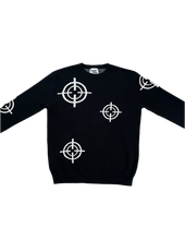Load image into Gallery viewer, Black Crosshair Knit
