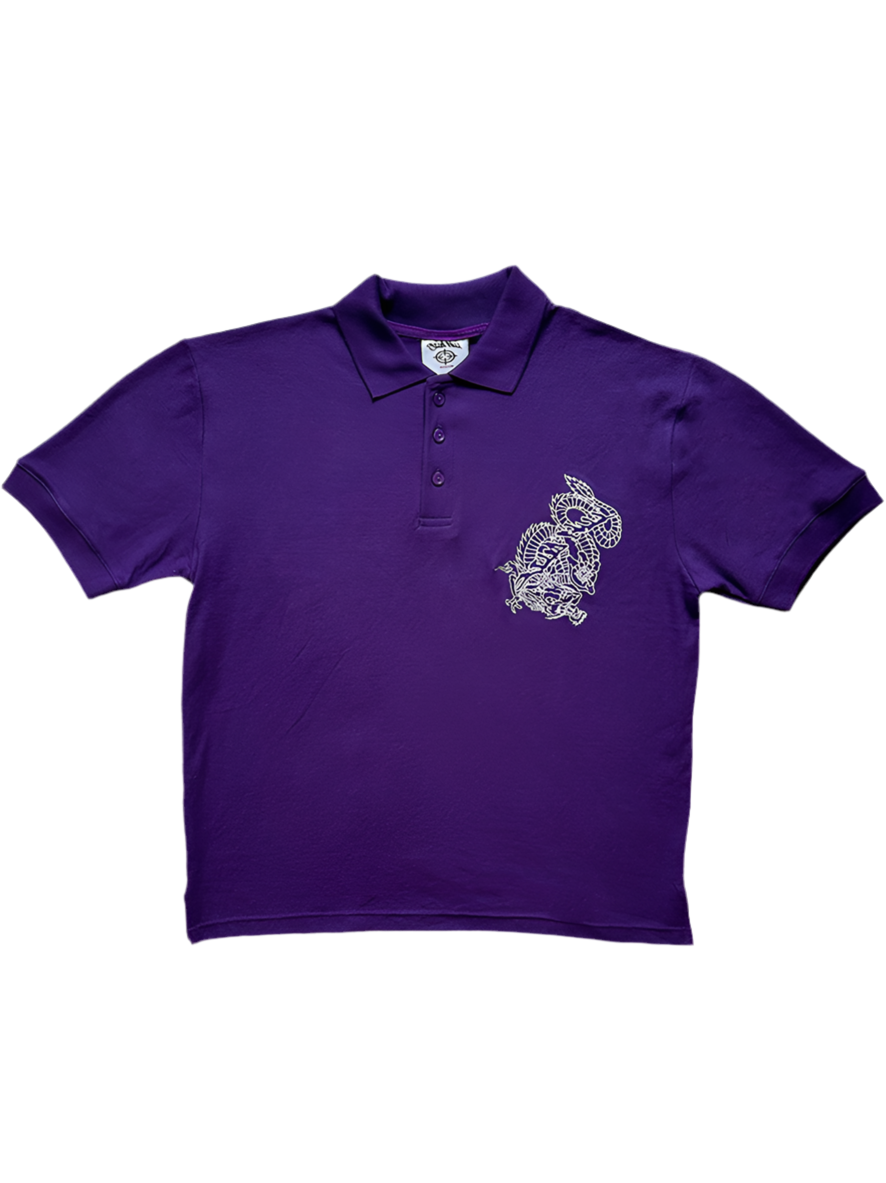Purple Dragon Logo Polo Shirt