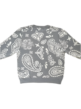 Load image into Gallery viewer, Grey Paisley Knit
