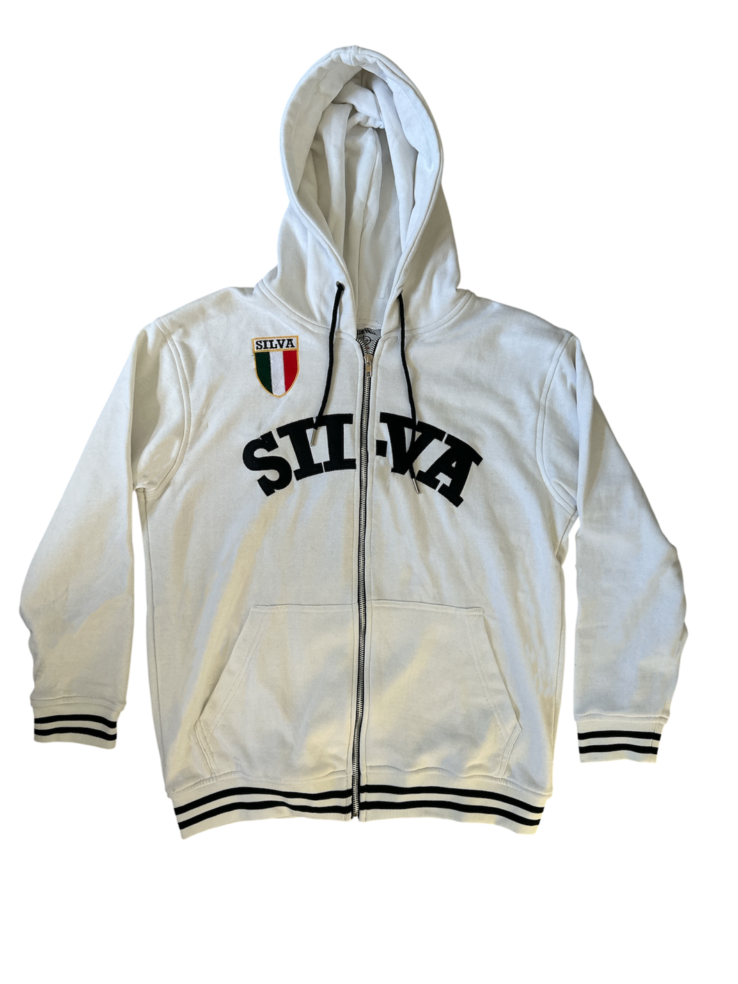 SAMPLE WHITE ITALIA ZIP-UP HOODIE