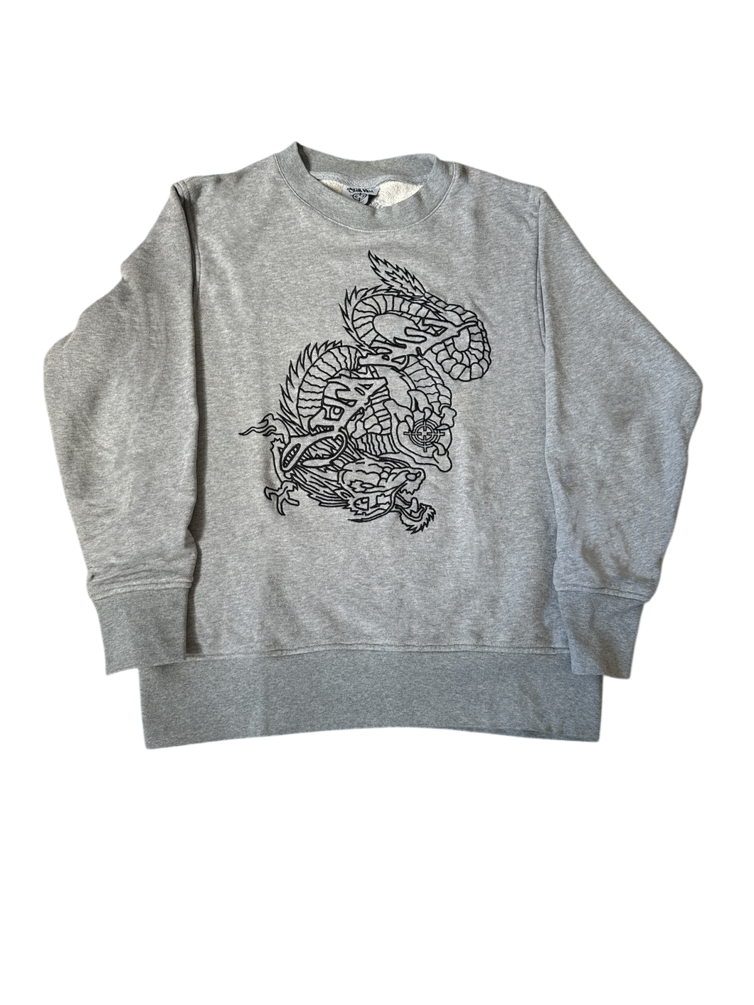 SAMPLE GREY DRAGON LOGO SWEATSHIRT